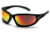 Venture Gear Ocoee Shooting Glasses, Sky Red Mirror Anti-Fog Lens, Black Frame VGSC155T