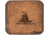 Versacarry Leather Mouse Pad - 9x8in, Brown - Dont Tread On Me, M270-DTOM