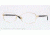 Versace VE1213 Single Vision Prescription Eyeglasses 1002-53 - Gold Frame, Demo Lens Lenses