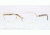 Versace VE1213 Single Vision Prescription Eyeglasses 1252-53 - Pale Gold Frame, Demo Lens Lenses