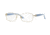 Versace VE1226B Single Vision Prescription Eyeglasses 1398-52 - Pale Gold Frame