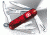 Victorinox Midnite MiniChamp Swiss Army Knives, Colors Victorinox Midnite MiniChamp Translucent Swiss Army Knives Ruby