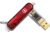 Victorinox USB Flash Drives - Victorinox SwissFlash Laser Flight 16GB Swiss Army Flash Drives Ruby, Storage Victorinox USB Flash Drive