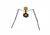 Viking Solutions AR500 Rifle Gong Spinner Target - AR500 steel with 10 &amp; 6 targets 3/8 Plate Includes stand, VKS-VRS001
