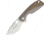 Viper Lille Framelock Tiium Folding Knife, Lille Framelock, 3.63in Closed, 2.5in Satin M390 SS Blade, Bronze Anodized Titanium Handle, Thumb Pull, Pocket Clip, Designed By Jesper Voxnaes, V5962TIBR