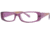 Visions 186 Single Vision Prescription Eyeglasses - Frame Bubblegum/Orange, Size 53/15mm VIVISION18603