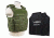 Vism 2963 Series Expert Plate Carrier includes two of the Larger BSC1114 Soft Ballistic Panels, Green BSLCVPCVX2963G-A