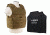 Vism 2963 Series Expert Plate Carrier includes two of the Larger BSC1114 Soft Ballistic Panels, Tan BSLCVPCVX2963T-A