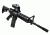 VISM ECO Prismatic Scope 4X Scope/Laser &amp; NAV LED/Green Micro Dot, Black VECO434QRBG