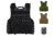 Vism Expert Plate Carrier Vest, Black, Green, Tan, Urban Gray