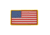 VISM Usa Flag Patch PVC, Red, CVUSAP3029R