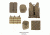 Zombie Rezurrection Kit, Tan - with Vest, MOLLE Panel, 4 Pouches