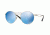 Vogue VO4044S Sunglasses 323/55-52 - Brushed Silver Frame, Blue Mirror Blue Lenses