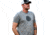 Volquartsen Firearms T-Shirt w/ Volquartsen Firearms Logo, 50% Poly, Retail fit, Sideseamed - Men's, Gray, Large VCATS-G-L