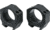 Vortex Precision Matched Rifle Scope Rings, 34 mm Tube, Medium Plus - 1 in, Black, PMR-34-100