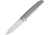 Vouking Knives Samgun Framelock Folding Knife, 4.25in Closed, 3.5in Stonewash 12C27 Sandvik SS Drop Point, Bead Blast Finish Titanium Handle, Pocket Clip, TS05BLS