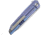 Vouking Knives Samgun Framelock Folding Knife, 4.25in Closed, 3.5in Stonewash 12C27 Sandvik SS Drop Point, Blue Anodized Titanium Handle, Pocket Clip, TS05BLU