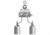 VWR SG-900 Semiautomatic Switchover Manifolds for Noncorrosive and Corrosive Gases 4702675 Chrome-Plated Brass Manifolds
