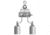 VWR SG-900 Semiautomatic Switchover Manifolds for Noncorrosive and Corrosive Gases 4702667 Chrome-Plated Brass Manifolds