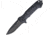 Walther BTK 2 Tac Linerlock Folding Knife, 4.75in Closed, 3.25in Black Partially Serrated 440C SS Drop Point, Black Nylon Handle, Glass Breaker, Pocket Clip, Black Nylon Belt Sheath, Black, 5.0786-US