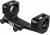 Warne 20 MOA Extended Skeletonized MSR Mount, 1in, Black, LRSKEL1TW