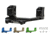 Warne Gen 2 Extended Skeletonized MSR Mount, Black, Blue, Dark Earth, Green, Mil Spec OD Green, Red