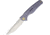 We Knife Co Ltd Framelock Satin Blue Folding Knife,3.75in,S35VN Steel,Standard Edge,Satin,Blue,Titanium Handle WE601M