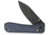 We Knife Co Ltd Weknife Bougie Banter Thumb Stud &amp; Crossbar Lock Knife Upscale Art Deco Styling On Blue Titanium Handle 2.91inch Black Stonewashed Cpm S45vn Blade We24009-1 - WE24009-1