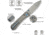 We Knife Co Ltd Weknife Bougie Banter Thumb Stud &amp; Crossbar Lock Knife Upscale Art Deco Styling On Gray Titanium Handle 2.91inch Gray Stonewashed Cpm S45vn Blade We24009-2 - WE24009-2