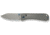 We Knife Co Ltd Weknife Bougie Banter Thumb Stud &amp; Crossbar Lock Knife Upscale Art Deco Styling On Gray Titanium Handle 2.91inch Gray Stonewashed Cpm S45vn Blade We24009-2 - WE24009-2