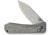 We Knife Co Ltd Weknife Bougie Banter Thumb Stud &amp; Crossbar Lock Knife Upscale Art Deco Styling On Gray Titanium Handle 2.91inch Gray Stonewashed Cpm S45vn Blade We24009-2 - WE24009-2