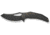 We Knife Co Ltd Weknife Epaulette Flipper &amp; Thumb Hole Knife Diamond Patterned Black Titanium Handle 3.45inch Black Stonewashed Bohler M390 Blade We24024-1 - WE24024-1