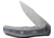 We Knife Co Ltd Zonda Marble CF Folding Knife, 4.88in Closed, 4in CPM-20CV SS Blade, Hand Rubbed Titanium Handle w/ Blue Titanium/Marble Carbon Fiber Inlay, Nylon Case, WE22016-4