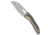 We Knife Co. WE Knife Co. Inceptus Frame Lock Knife Champagne Ti + Al Foil CF 3.6" Satin, Gray, Bohler M390, adult, BHQ-230712