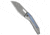 We Knife Co. WE Knife Co. Inceptus Frame Lock Knife Gray Ti + Flamed Ti Inlay 3.6" SW, Blue/Gray, Bohler M390, adult, BHQ-230710