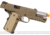WE-Tech Full Metal 1911 Desert Warrior Socom 4.3 Airsoft Gas Blowback Pistol, Gun Only, Tan, WE-E011-T
