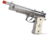 WE-Tech M9 Sword Cutlass Airsoft GBB Gas Blowback Pistol, Silver/Ivory, WE-M92L - Cutlass