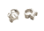 Weaver Cross Lock Rifle Scope Rings, 1in, High, Silver 49322