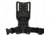 Wilder Tactical Modified UBL Low Ride 1.5in Elastic Leg Strap w/ QLS Receiver, Black, Plastic Buckle, MUBLLOWLSBK150P