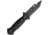 Wildsteer SPIKE Mission Knife, 9.25in Overall, 4in Black Powder Coated X46Cr13 SS Tanto Blade, Black Tactipren Handle, Bottle Opener, Hexagonal Blade Hole, Black Nylon Sheath, WSSP3113