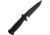 Wildsteer Tactic Medium Fixed Knife, tanto blade, Grooved black Kraton handle WSWTM