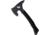 Wildsteer W Hawk Tomahawk, 6.5  black finish stainless axe head with 4 cutt, Black paracord wrapped handle, HAW3113