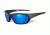 Wiley X Ignite Sunglasses, Polarized Blue Mirror Lens/Matte Black Frame/ Polarized Blue Mirror Green, ACIGN09