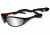 Wiley X P-23 Sunglasses w/ Silver Flash Lens/ Gloss Black with Metallic Orange Frame P-23NP