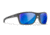 Wiley X WX Kingpin Safety Sunglasses, Matte Graphite Frame, Captivate Pol Blue Mirror Lens, ACKNG19
