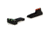 Williams Gun Sight Target Pistol Sights, Browning Buckmark, Rear Sight Length Over 1in, Green/Red, 70231