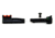 Williams Gun Sight Target Pistol Sights For Ruger New Model Single Six, Green/Red, 70960