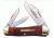 Winchester Knives 3 3/4in, 3 Blade Spline Back Serpentine Whittler w/ Burnt Orange Bone Handle W 18 39118