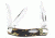Winchester Knives 3 3/4in, 3 Blade Three Backspring Whittler w/ Stag Delrin Handle, Clam Pack W 40 14088 C