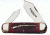 Winchester Knives 4 1/2in, 2 Blade Rope Sunfish Pattern w/ Burnt Orange Bone Handle, Rifle Shield W 15 29110 1/2